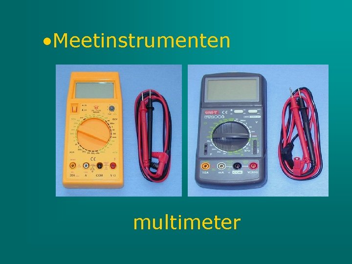  • Meetinstrumenten multimeter 