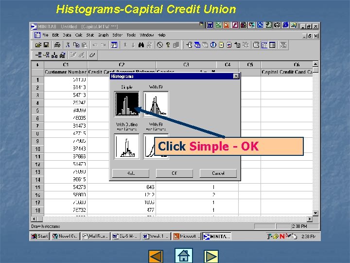 Histograms-Capital Credit Union Click Simple - OK 