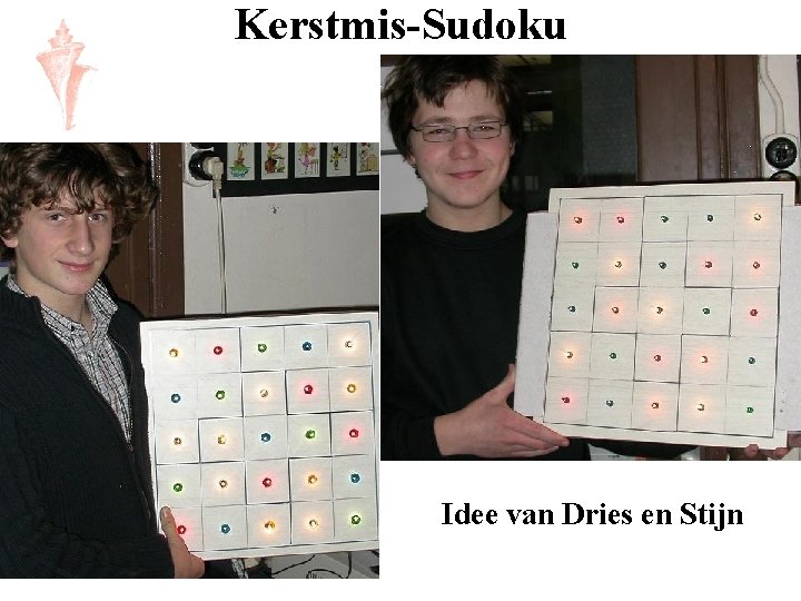 Kerstmis-Sudoku Idee van Dries en Stijn 