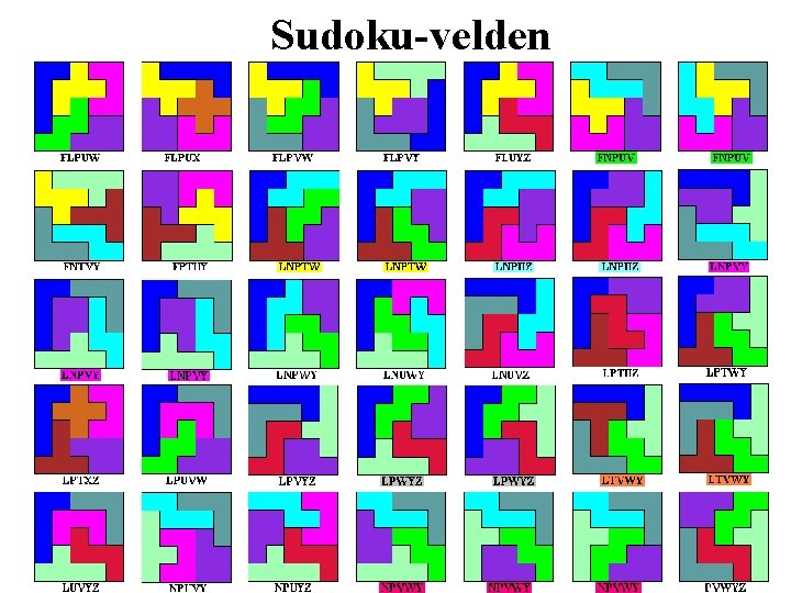Sudoku-velden 
