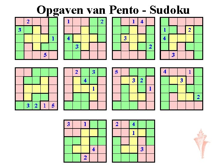 Opgaven van Pento - Sudoku 
