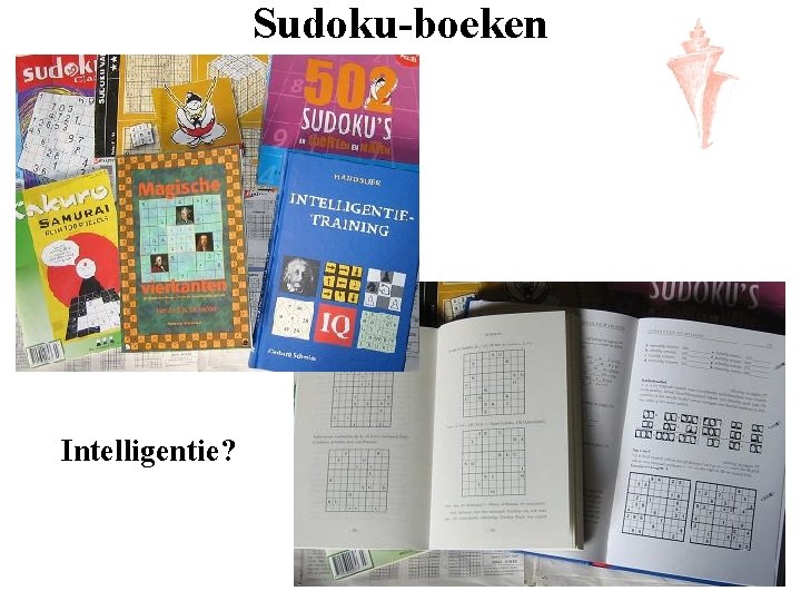 Sudoku-boeken Intelligentie? 
