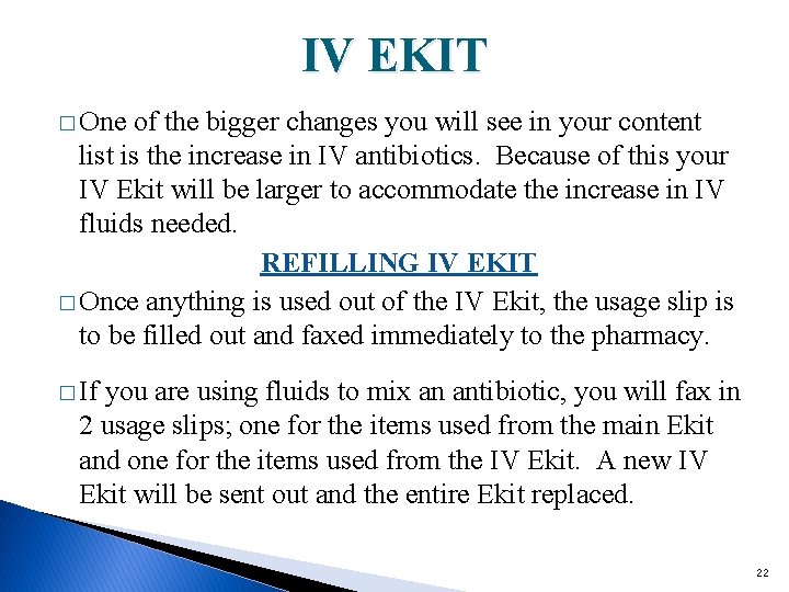 IV EKIT � One of the bigger changes you will see in your content