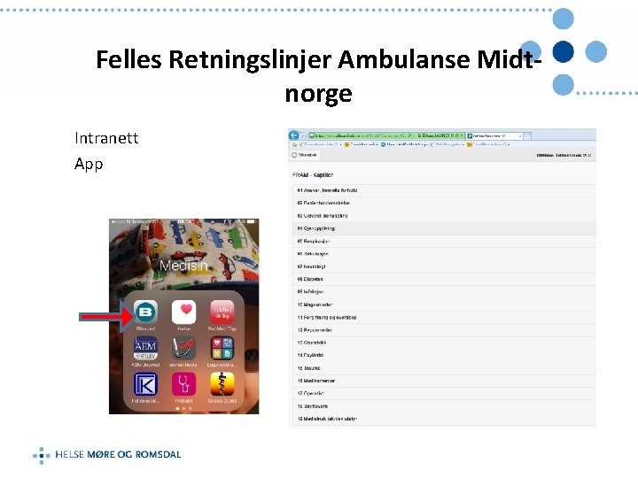 Felles Retningslinjer Ambulanse Midtnorge Intranett App 