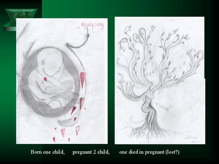 Born one child, pregnant 2 child, one died in pregnant (lost? ) 