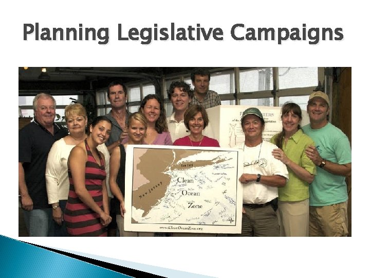 Planning Legislative Campaigns 