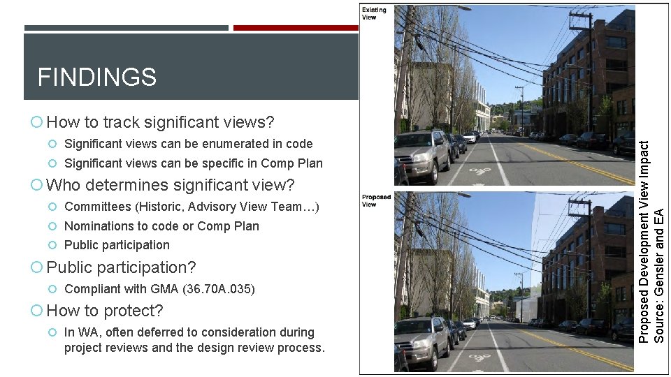 FINDINGS Significant views can be enumerated in code Significant views can be specific in