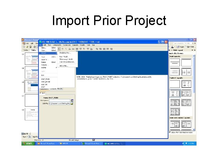 Import Prior Project 