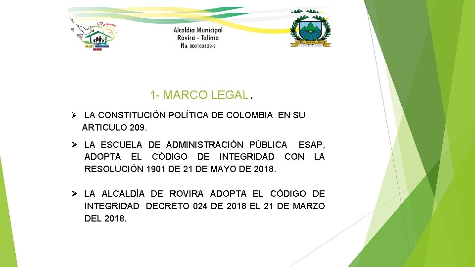 1 - MARCO LEGAL. LA CONSTITUCIÓN POLÍTICA DE COLOMBIA EN SU ARTICULO 209. LA