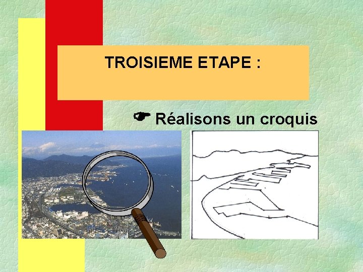 TROISIEME ETAPE : Réalisons un croquis 