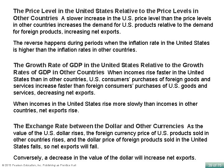 The Price Level in the United States Relative to the Price Levels in Other