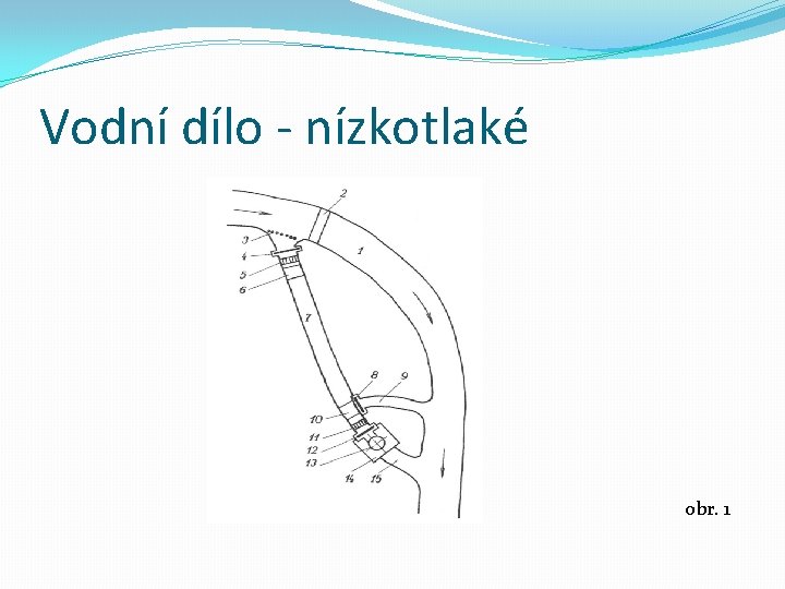 Vodní dílo - nízkotlaké obr. 1 