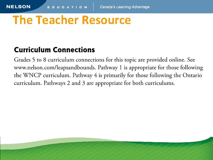 The Teacher Resource 