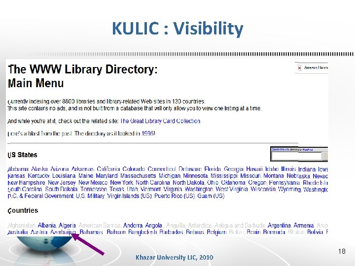 KULIC : Visibility Khazar University LIC, 2010 18 