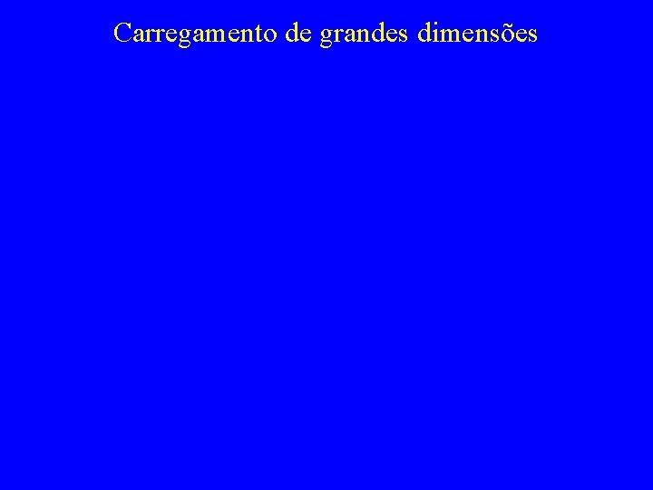 Carregamento de grandes dimensões 