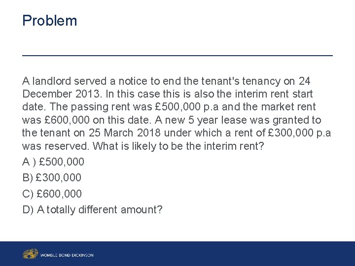 womblebonddickinson com Interim Rent Vicki Young Womble Bond