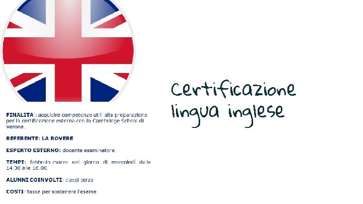 Certificazione lingua inglese 