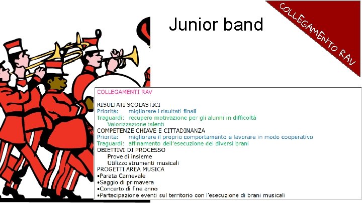 Junior band CO LL EG AM EN T O RA V 