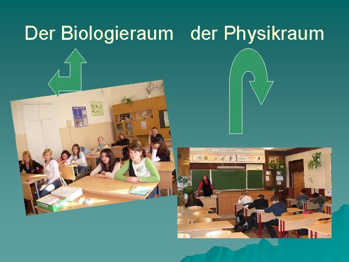 Der Biologieraum der Physikraum 