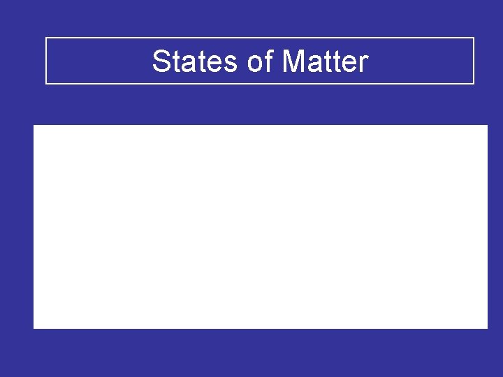 States of Matter 