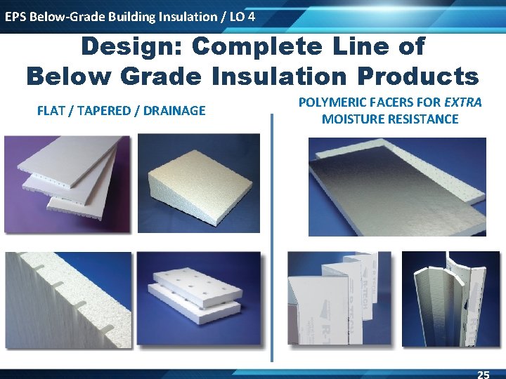 EPS Below-Grade Building Insulation / LO 4 Design: Complete Line of Below Grade Insulation