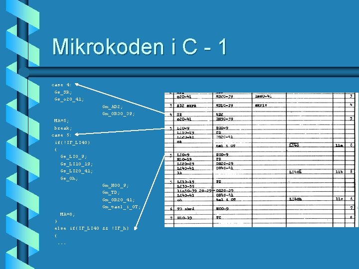 Mikrokoden i C - 1 case 4: Gs_SR; Gs_o 20_41; Gm_AD 2; Gm_OR 30_39;