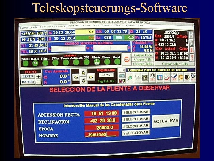 Teleskopsteuerungs-Software 