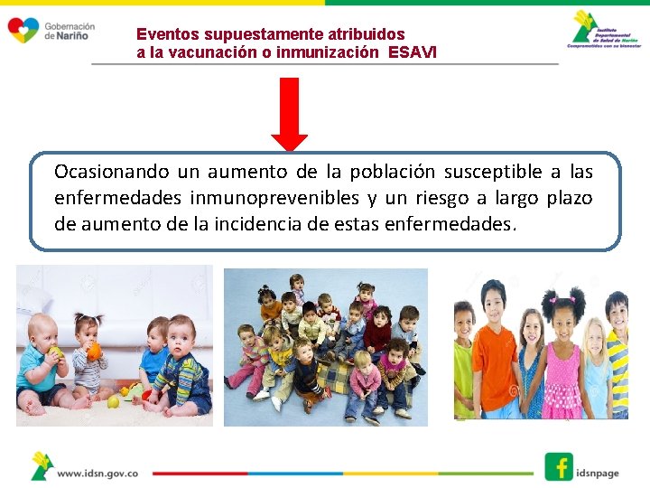 Eventos supuestamente atribuidos a la vacunación o inmunización ESAVI Ocasionando un aumento de la