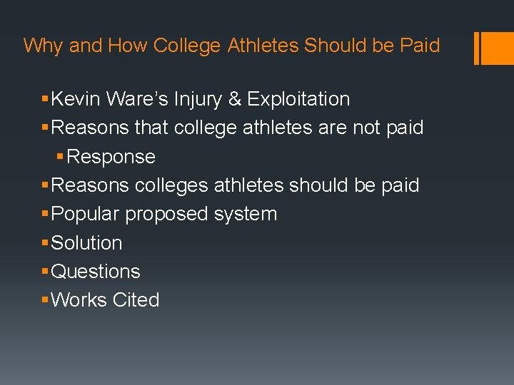 Why and How College Athletes Should be Paid § Kevin Ware’s Injury & Exploitation