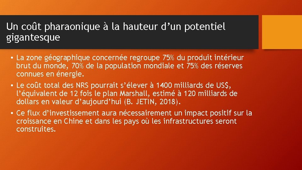 Un coût pharaonique à la hauteur d’un potentiel gigantesque • La zone géographique concernée