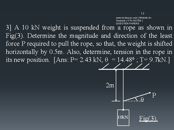 12 www. bookspar. com | Website for Students | VTU NOTES | QUESTION PAPERS