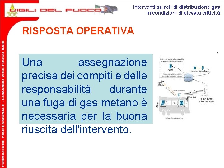 Interventi su reti di distribuzione gas in condizioni di elevata criticità RISPOSTA OPERATIVA Una