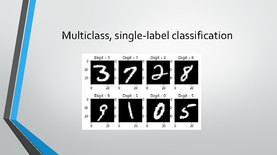Multiclass, single-label classification 