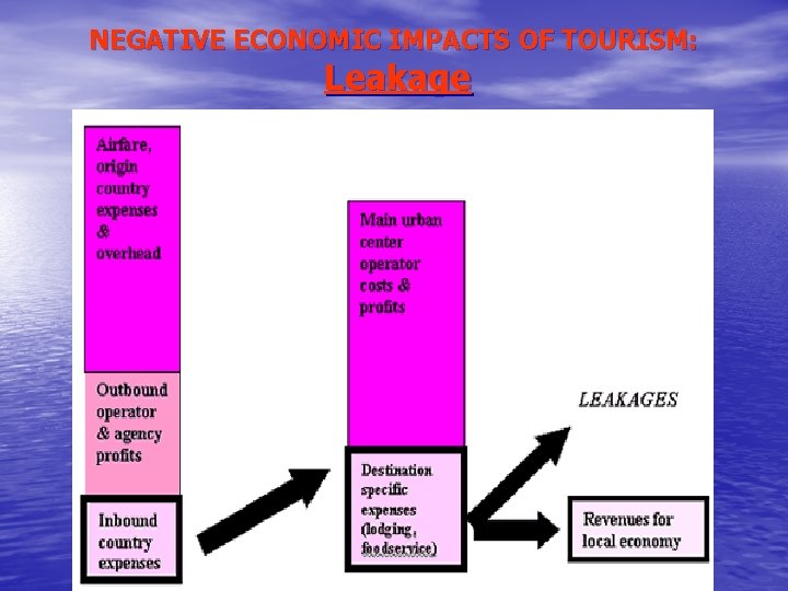 NEGATIVE ECONOMIC IMPACTS OF TOURISM: Leakage 