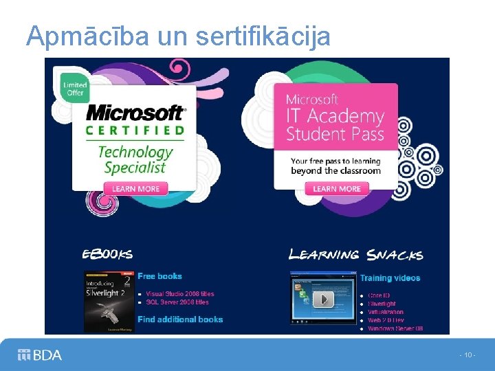 Apmācība un sertifikācija Universitātes studentiem – bez maksas - 10 - 