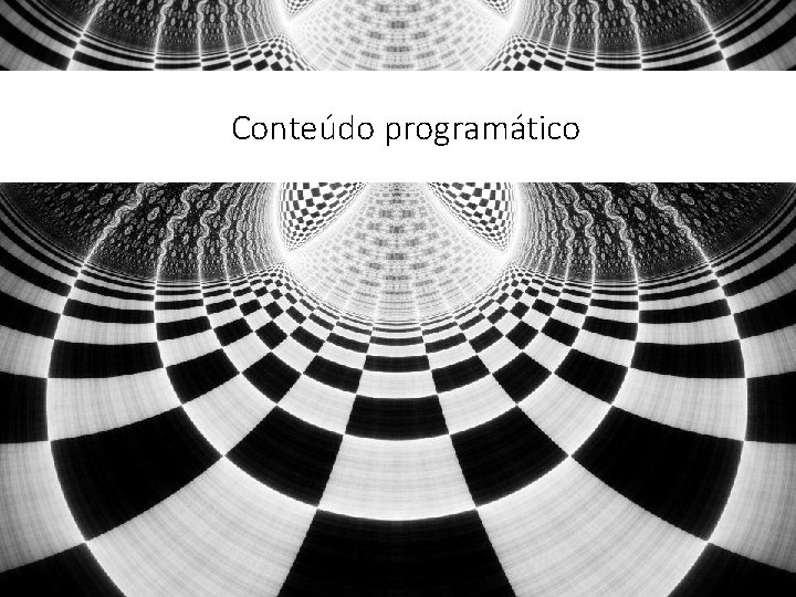 Conteúdo programático 