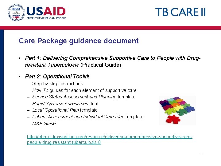 Care Package guidance document • Part 1: Delivering Comprehensive Supportive Care to People with