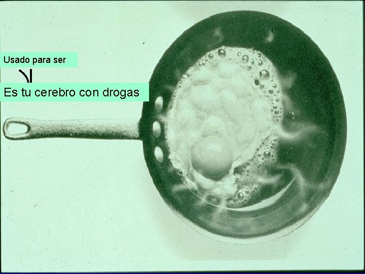 Usado used topara be ser Es tu cerebro con drogas 