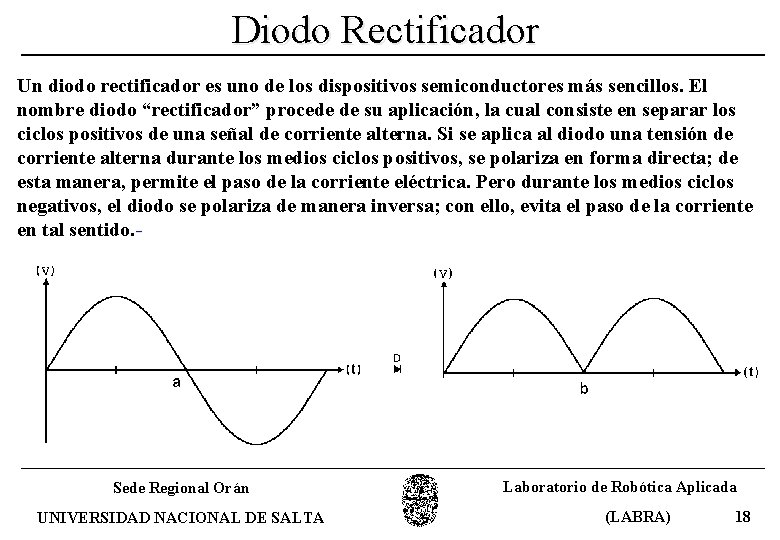 Diodo Rectificador Un diodo rectificador es uno de los dispositivos semiconductores más sencillos. El
