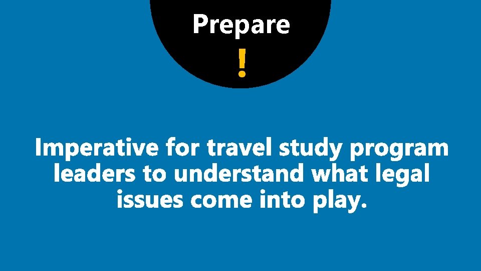 Prepare ! 