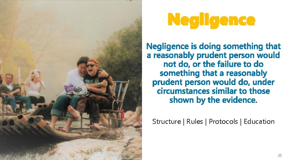 Negligence Structure | Rules | Protocols | Education 23 