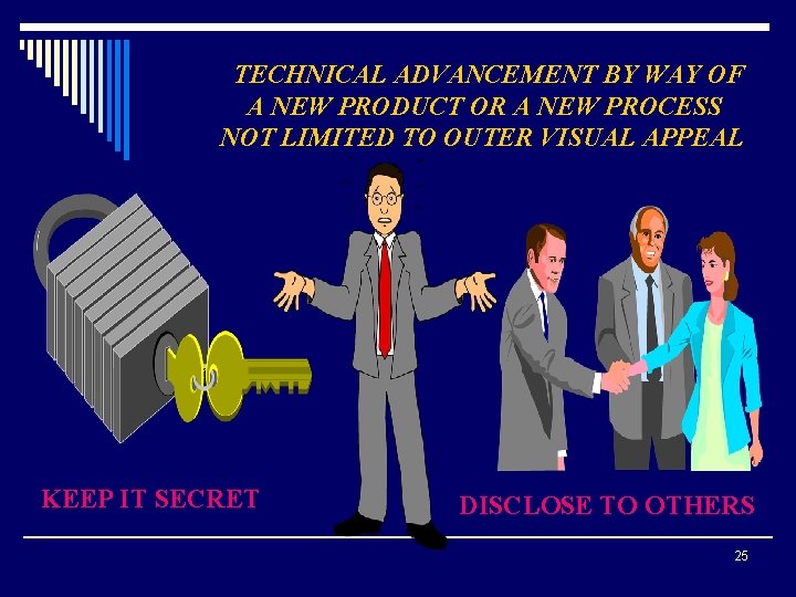 TECHNICAL ADVANCEMENT BY WAY OF A NEW PRODUCT OR A NEW PROCESS NOT LIMITED