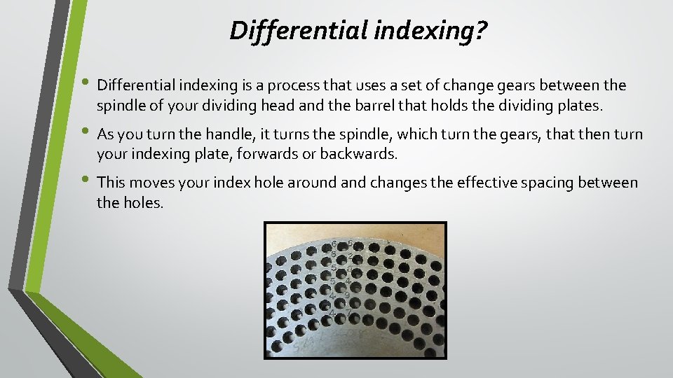 Differential indexing? • Differential indexing is a process that uses a set of change