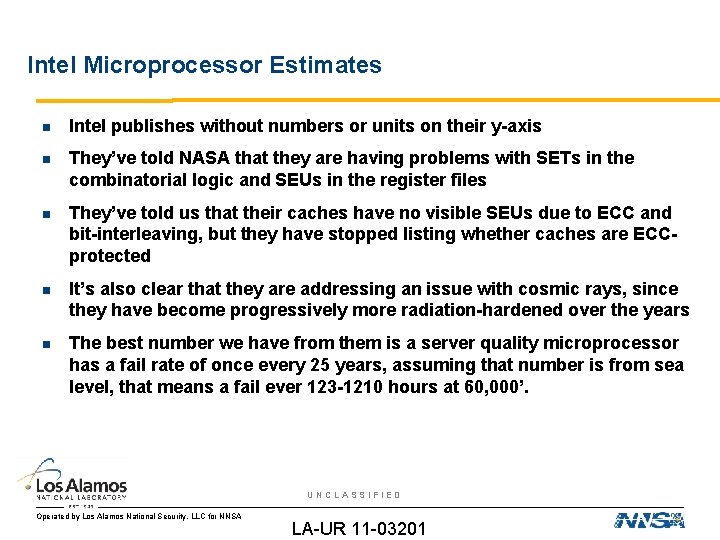 Intel Microprocessor Estimates Intel publishes without numbers or units on their y-axis They’ve told