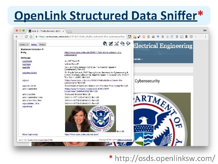 Open. Link Structured Data Sniffer* * http: //osds. openlinksw. com/ 
