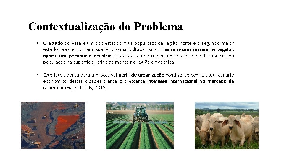 Contextualização do Problema • O estado do Pará é um dos estados mais populosos