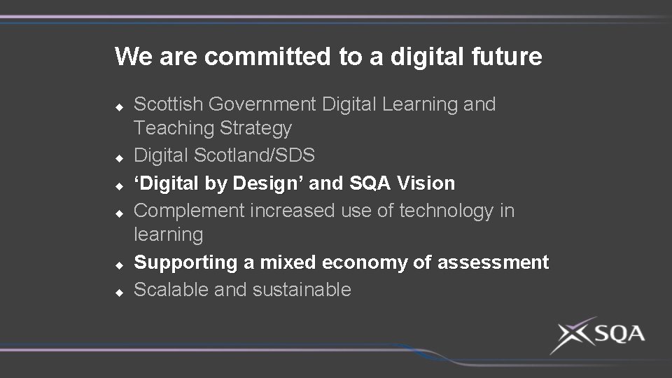 We are committed to a digital future u u u Scottish Government Digital Learning