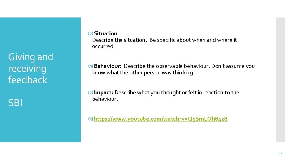  Situation Describe the situation. Be specific about when and where it occurred Giving