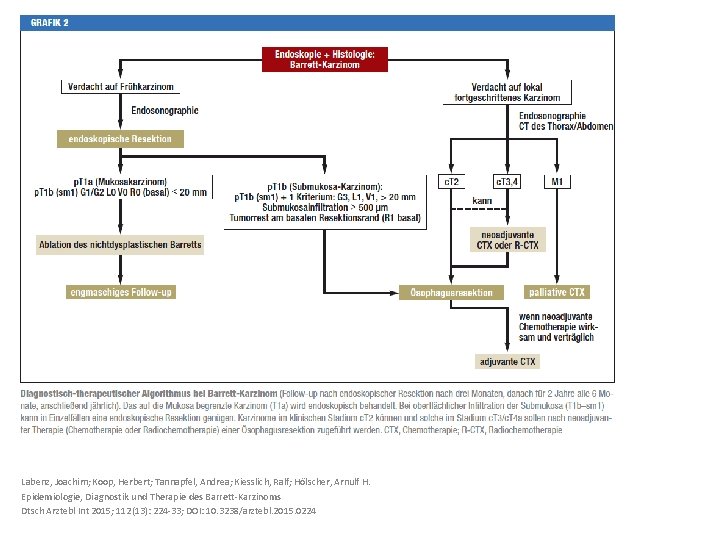 Labenz, Joachim; Koop, Herbert; Tannapfel, Andrea; Kiesslich, Ralf; Hölscher, Arnulf H. Epidemiologie, Diagnostik und