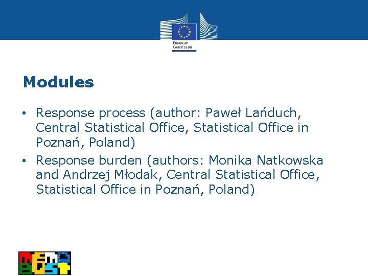 Modules • Response process (author: Paweł Lańduch, Central Statistical Office, Statistical Office in Poznań,